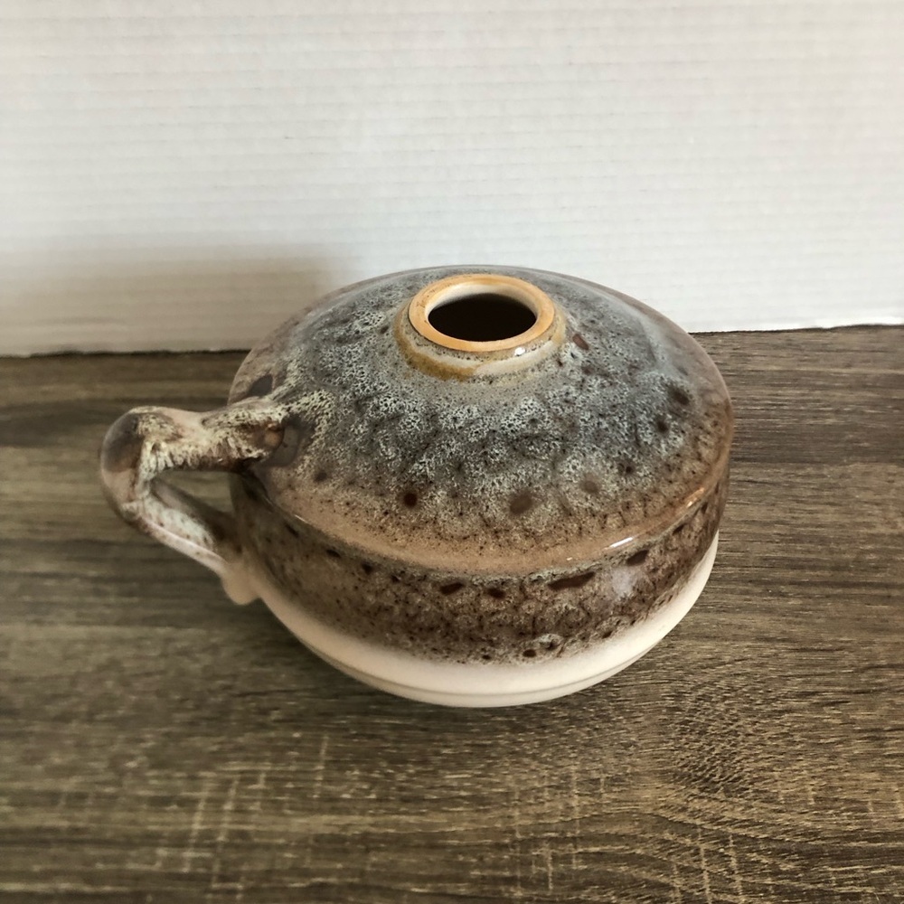 Vtg Beauceware Pottery Oil Lamp Base - Picture 3 of 12